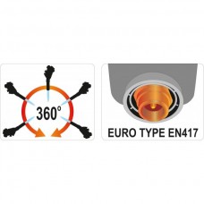 Yato Lampa pe gaz cu aprindere piezo 1.7kW, consum..